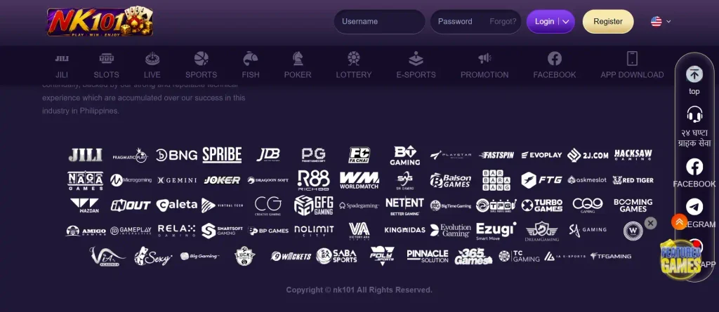Game Providers in the Lobby